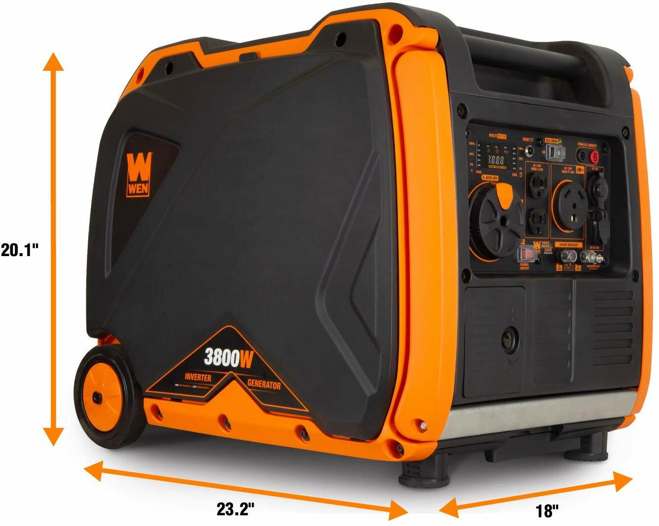 WEN 3,800-W Portable RV Ready Gas Powered Inverter Generator with Electric Start