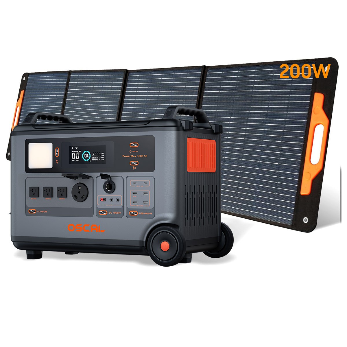 Blackview OSCAL PowerMax 3600 SE Portable Power Station 3600Wh +200W Solar Panel