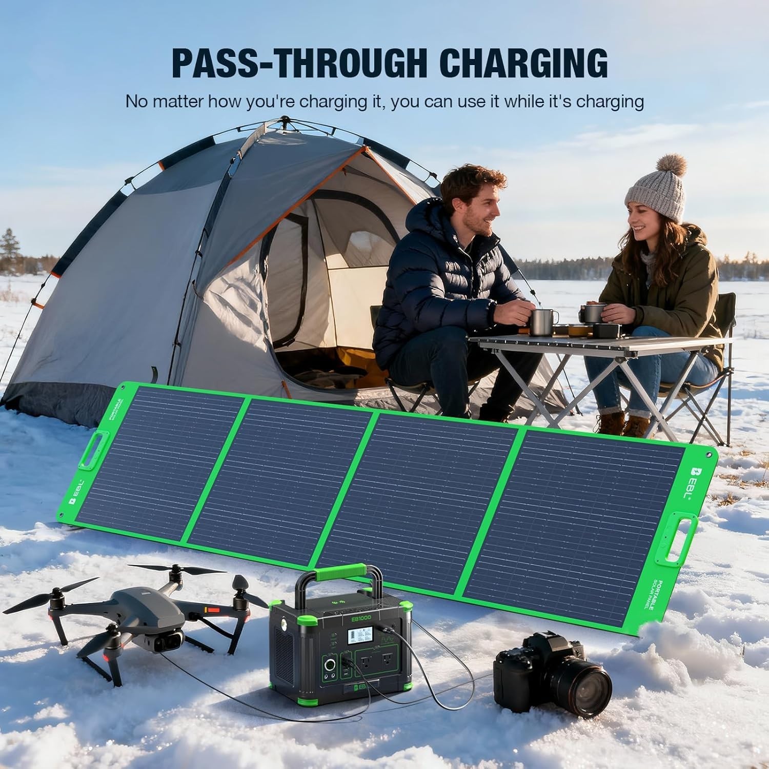 Grecell 1000W Portable Power Station 999Wh Solar Generator Backup Battery (USED)