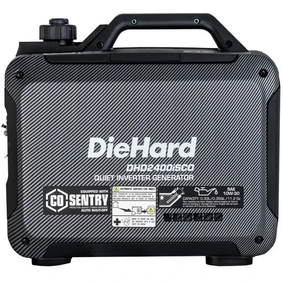 DIEHARD GASOLINE INVERTER GENERATOR GAS GENERATORS PORTABLE FOR HOME ONLY 34 LBS