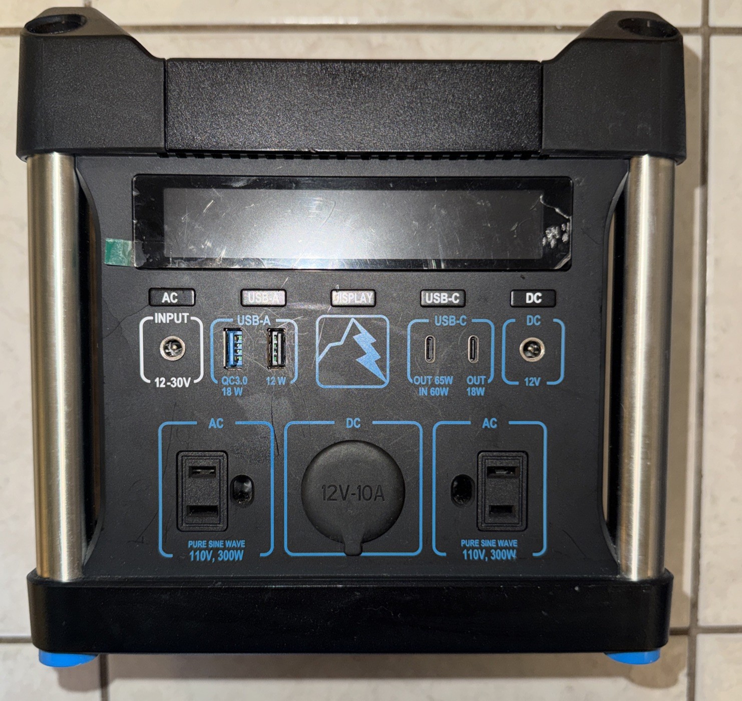 Power Ridge X-300 Portable Power Station 0387786 no charging cord