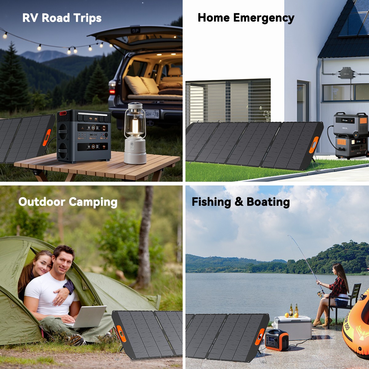 Blackview OSCAL PowerMax 3600W Portable Power Station 3600Wh 2x 400W Solar Panel