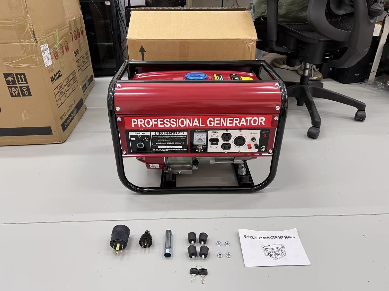 NEW 5000W Portable Generator Gas Powered 4 Stroke for Home Backup Construction