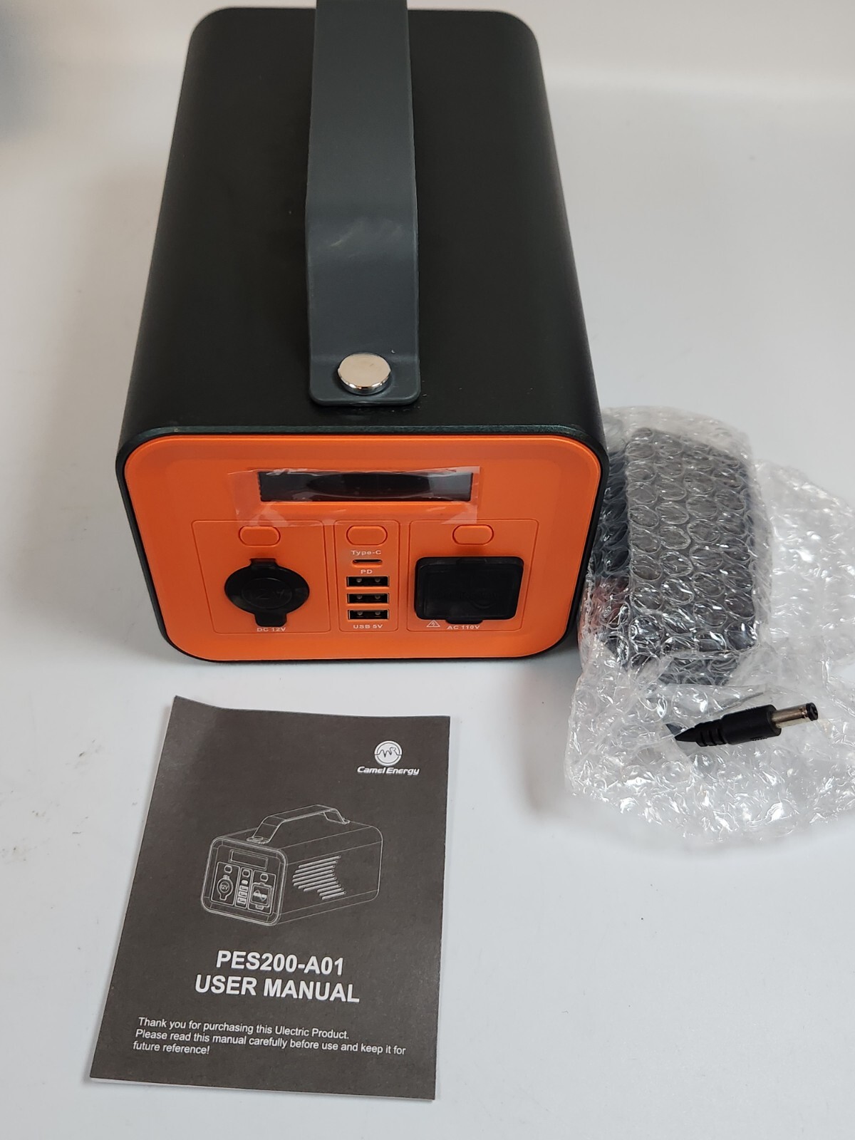 Portable Power Station 230Wh 200W – Multiple Outlets 110VAC 60Hz – USB-A 5V=6A