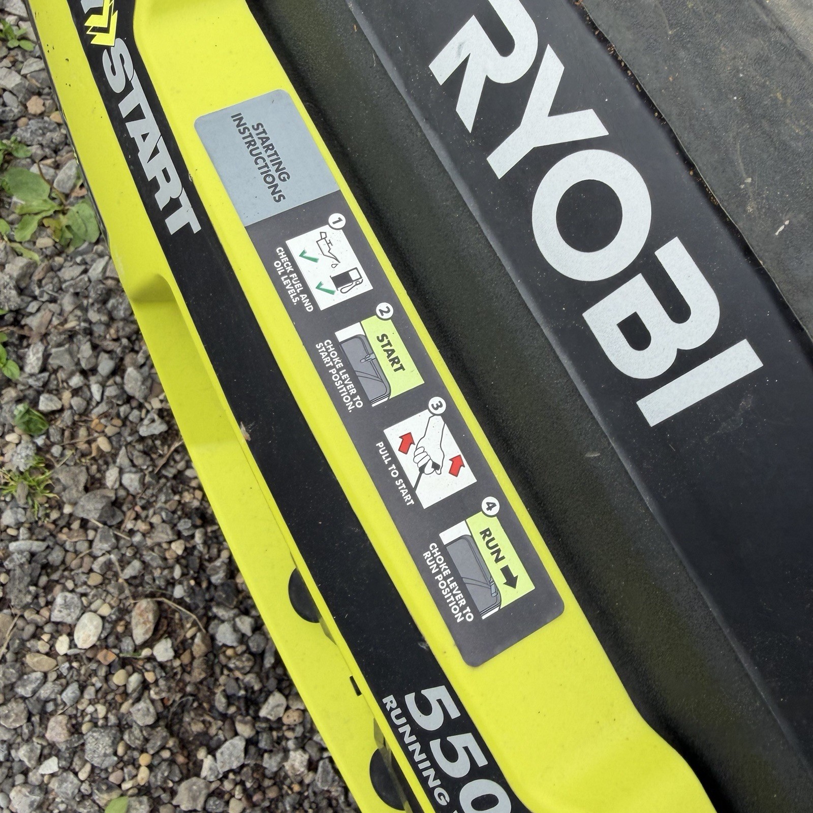 Ryobi 5500/6875 Watt Easy Start Generator Green/Black w/ Wheels – Used Once