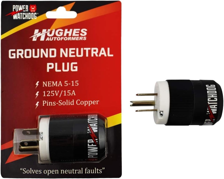 RV Surge Protection Plug with Compact Design for Floating Neutral Generators