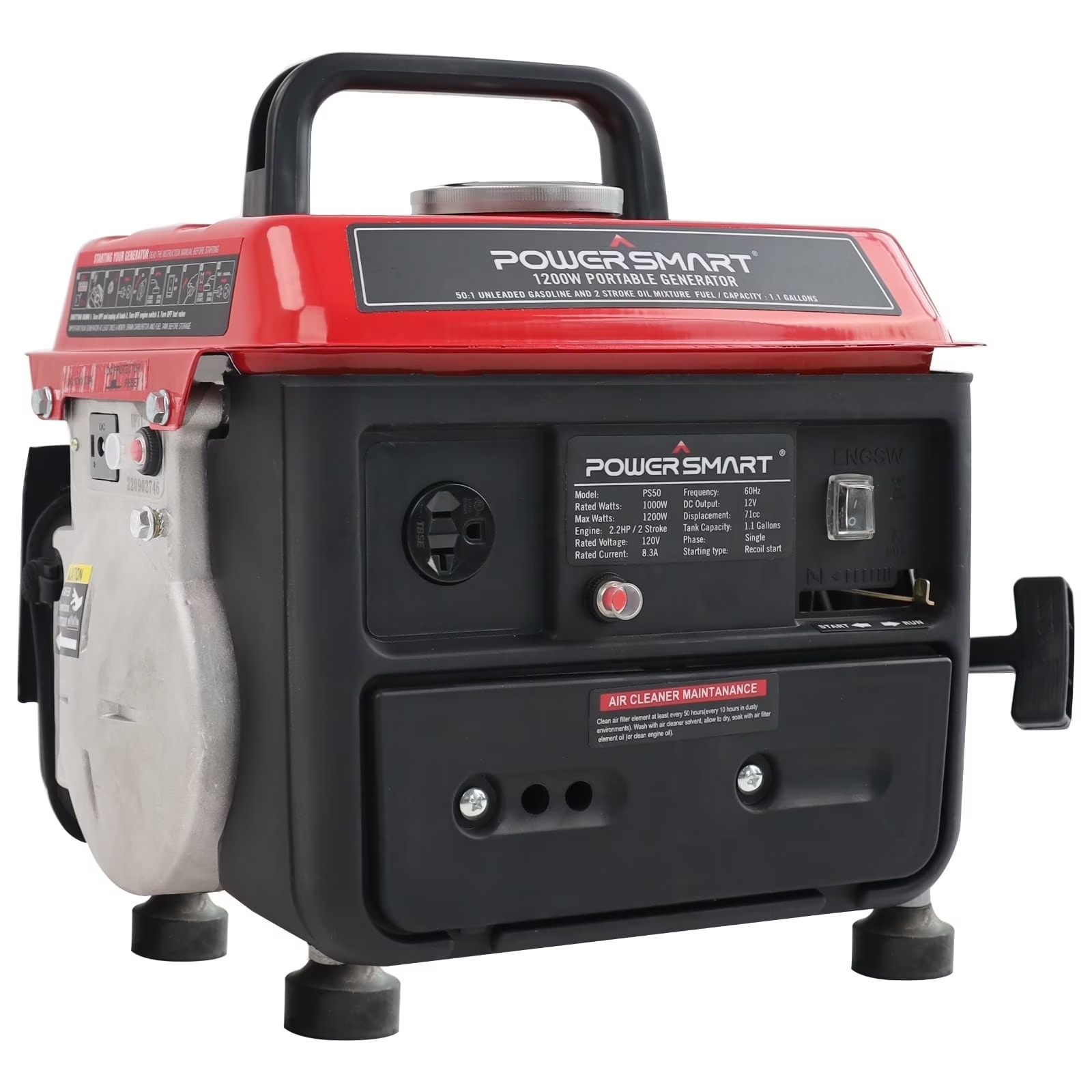 1200 Watts Gasoline Powered Portable Outdoor Inverter Generator,Ps50