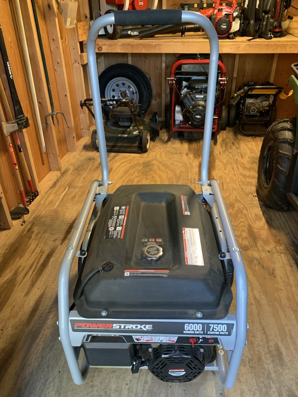 Power Stroke 6000/7500 Portable Gasoline Generator 7500W 120V/240V Metal