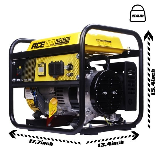 1,500W Gas Powered Portable Generator, Camping Ultralight, EPA Compliant