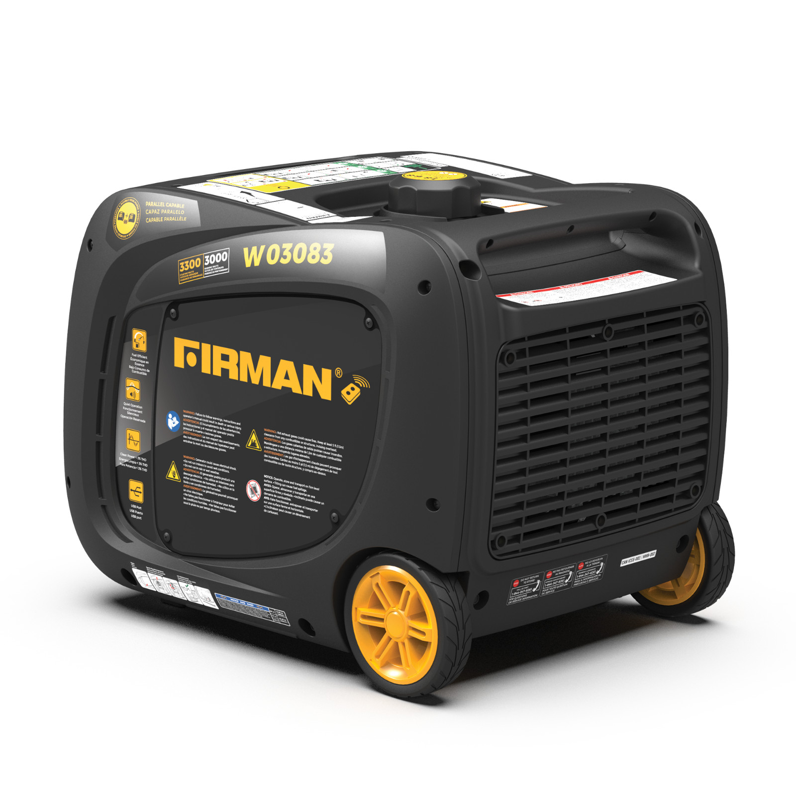 FIRMAN W 03083 INVERTER PORTABLE GENERATOR 3300W REMOTE START
