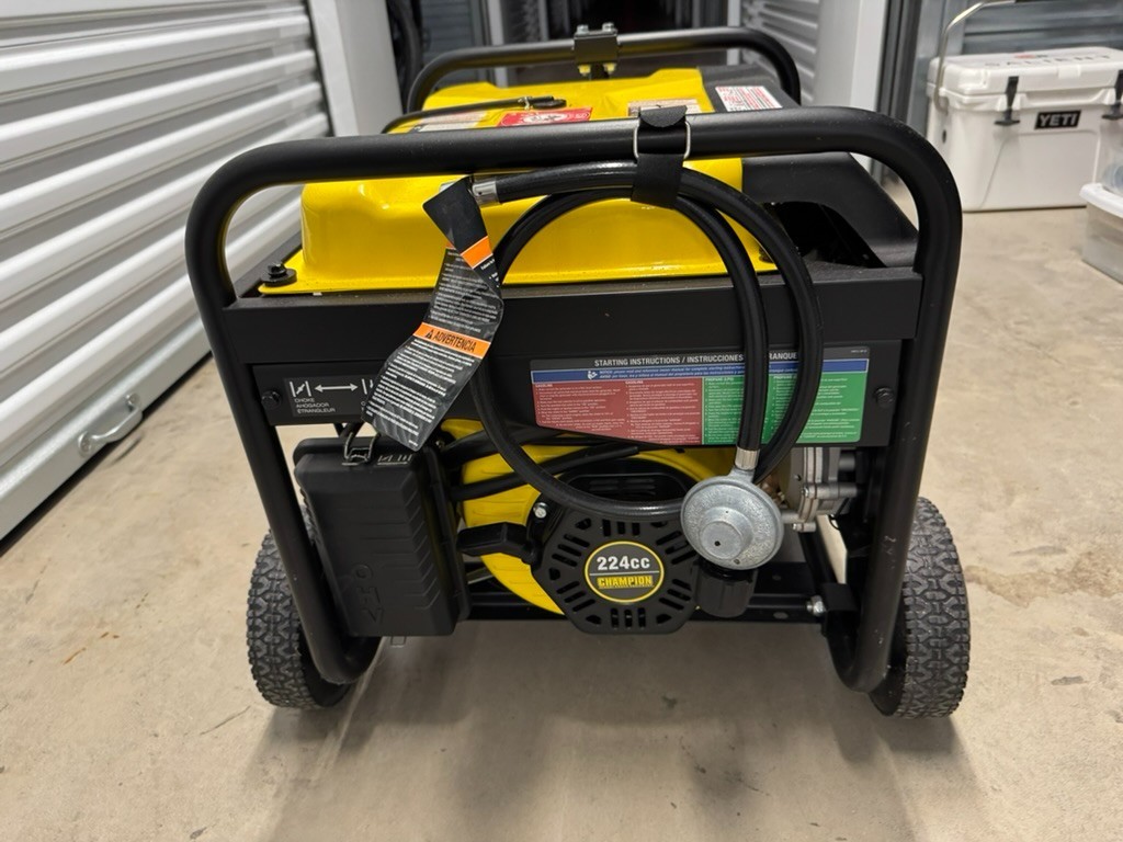 Champion 100297 Dual Fuel Portable Generator with Electric Start – New