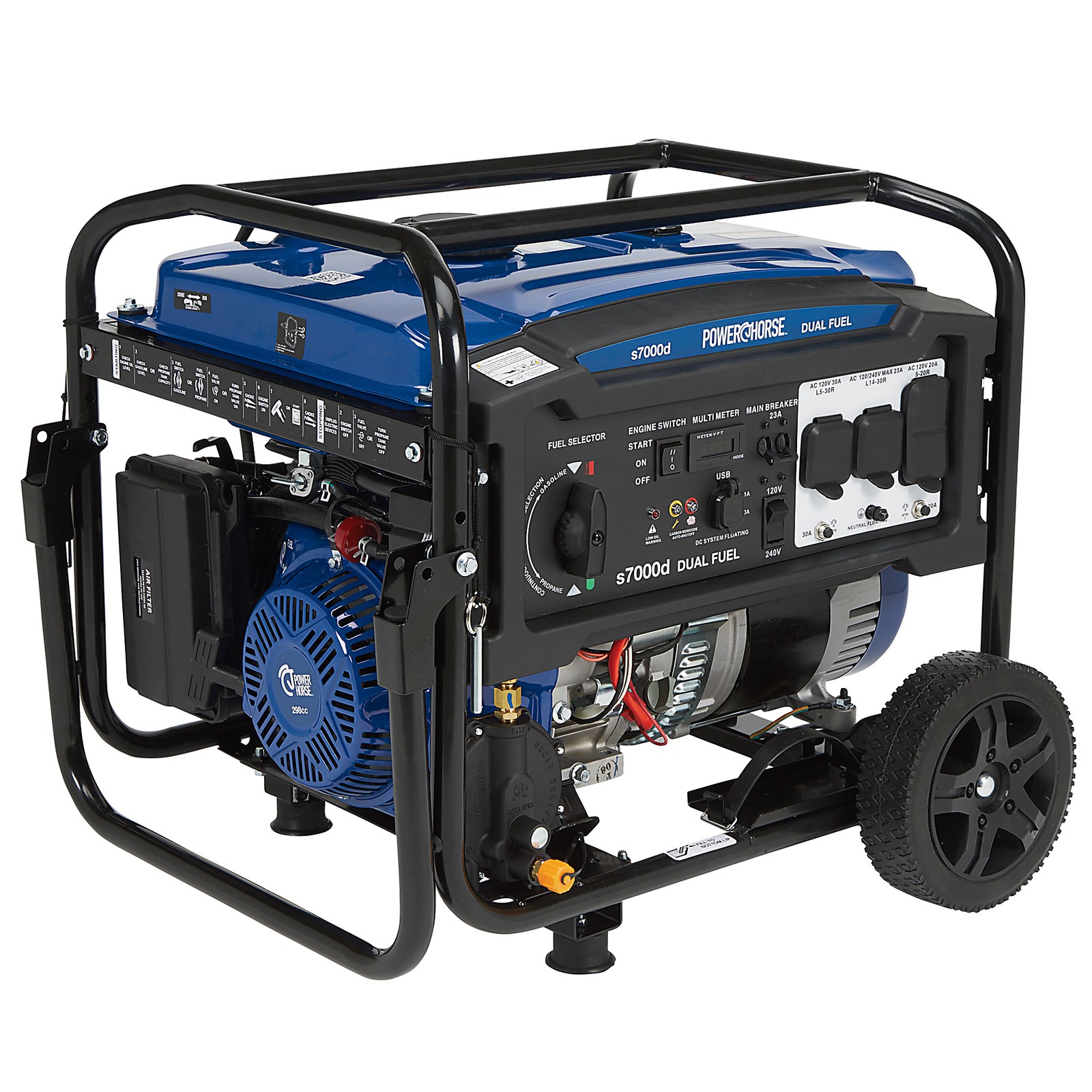 Powerhorse Portable Generator with Electric Start, 7000 Watts