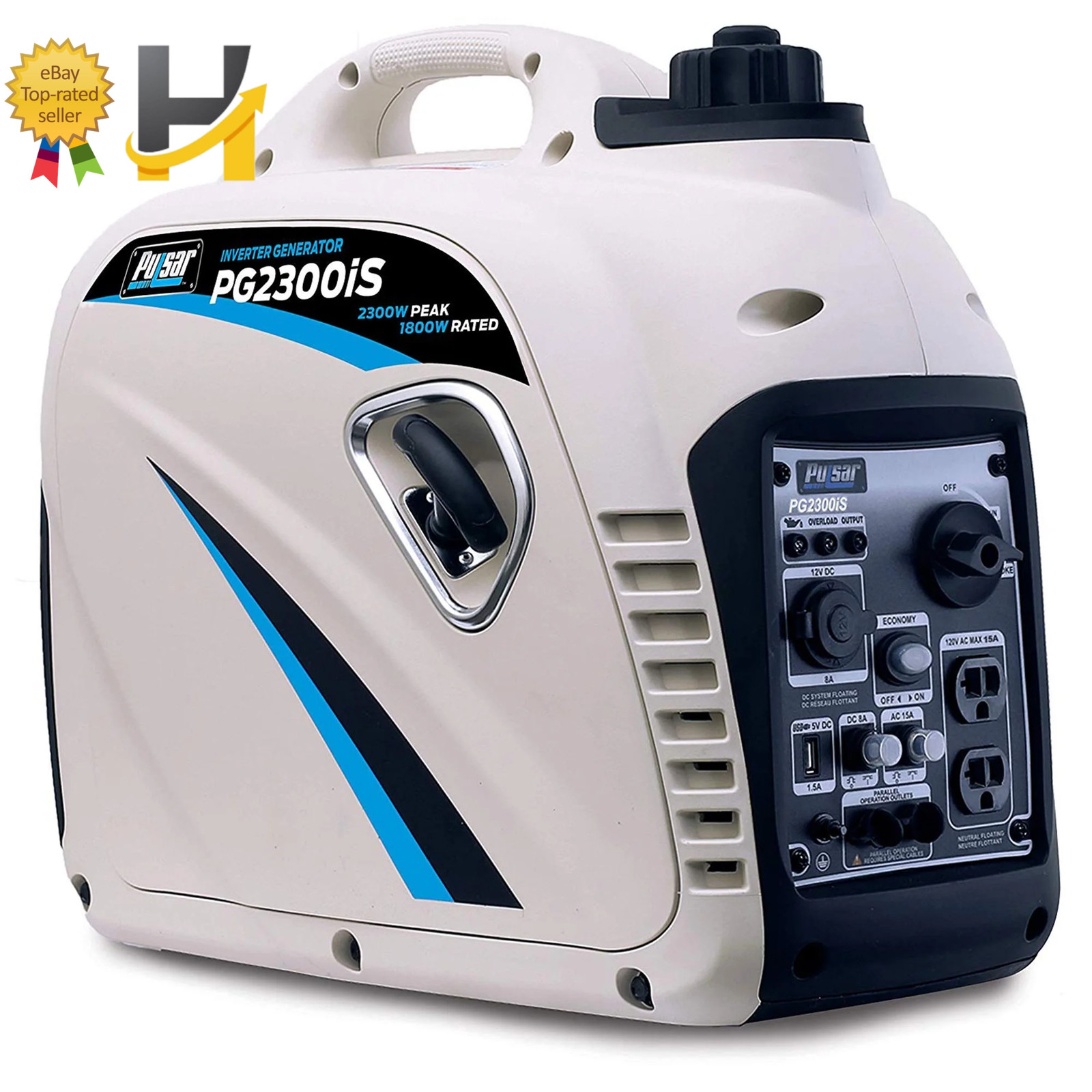 2300-Watt Super Quiet Gasoline Powered Inverter Generator with USB