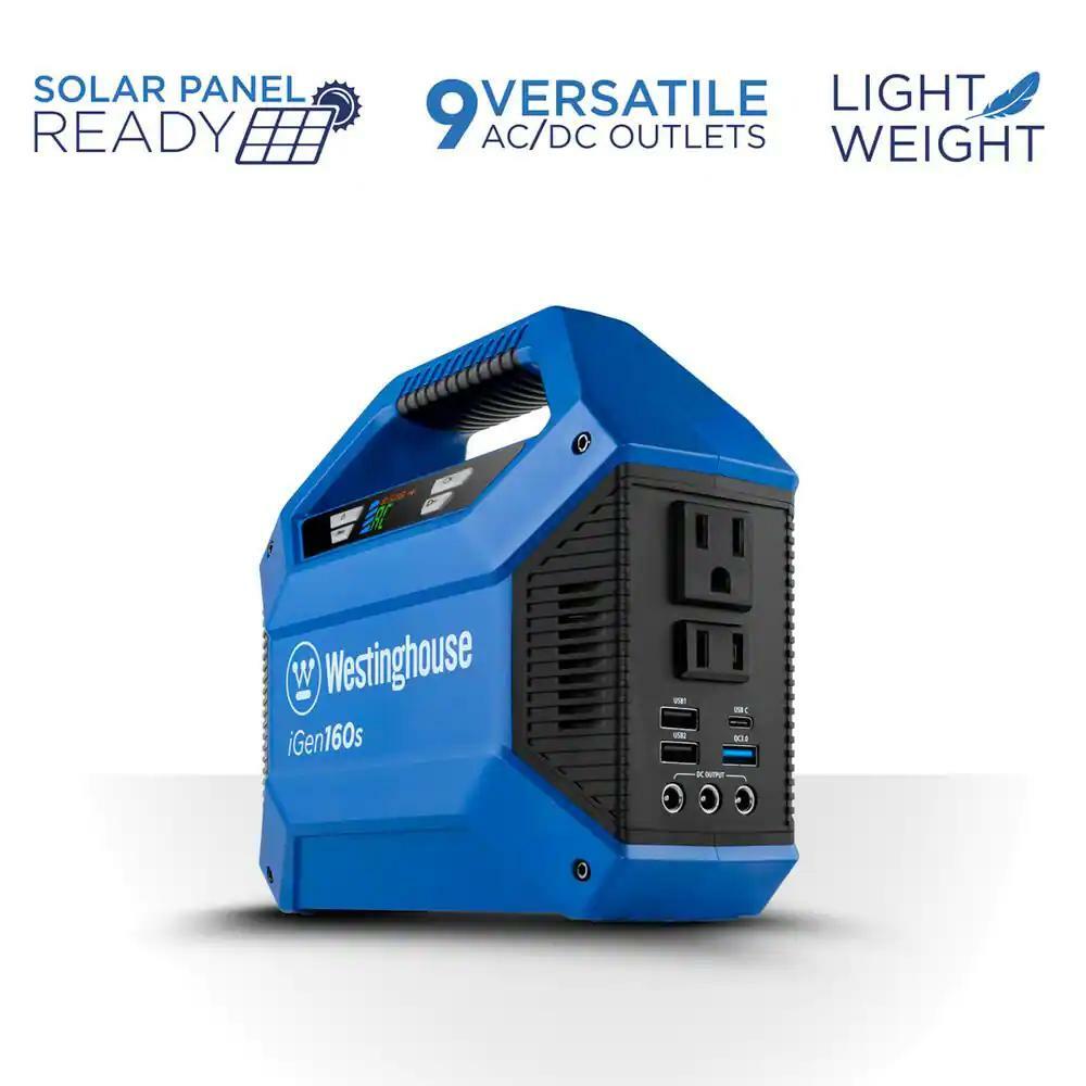 iGen160s 100/150-Watt Lithium-Ion Portable Power Station Inverter LED Display
