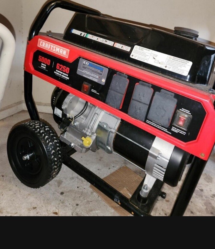 Craftsman 5000 Gas Portable Generator Used