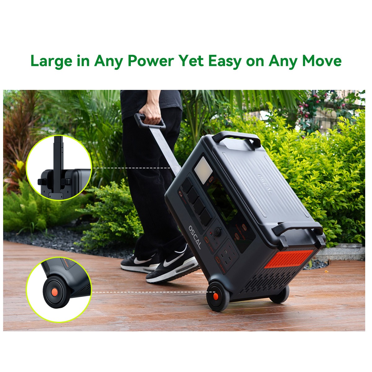 Blackview OSCAL PowerMax 6000W Portable Power Station 3600Wh + 400W Solar Panel