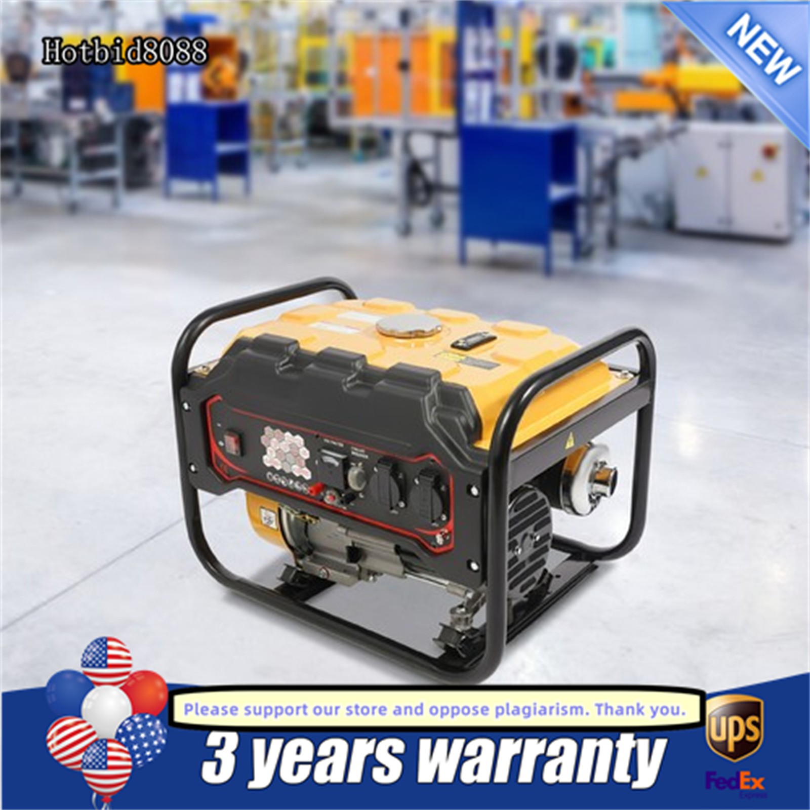 6.5HP 4-Stroke Gasoline Generator Single Cylinder Portable Power Generator 1.8KW