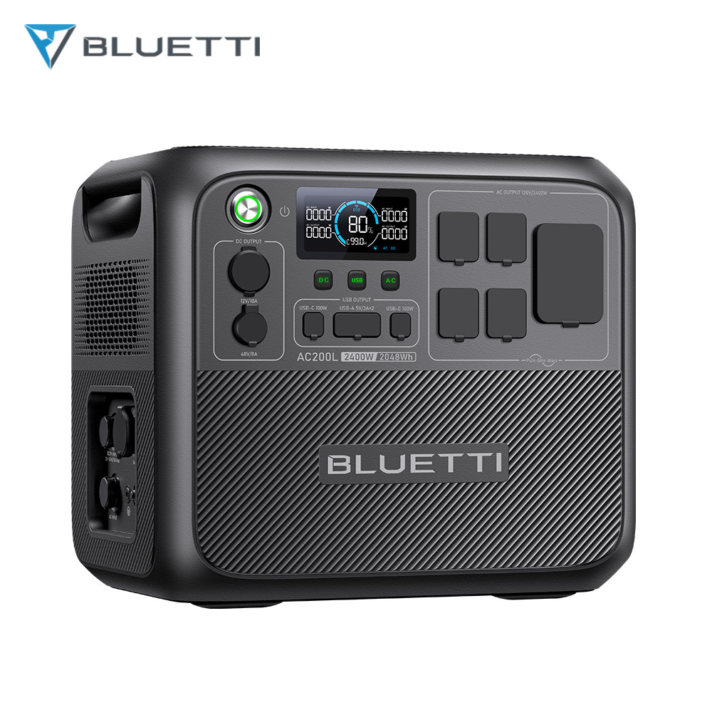 BLUETTI AC200L 2048Wh Portable Power Station Generator for Home Back-up/RV Trip