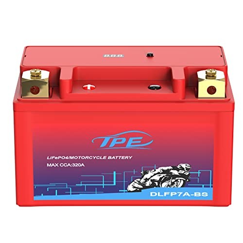 YTX7A-BS 12V Lithium Motorcycle Battery – LiFePO4 Engine Start Battery with