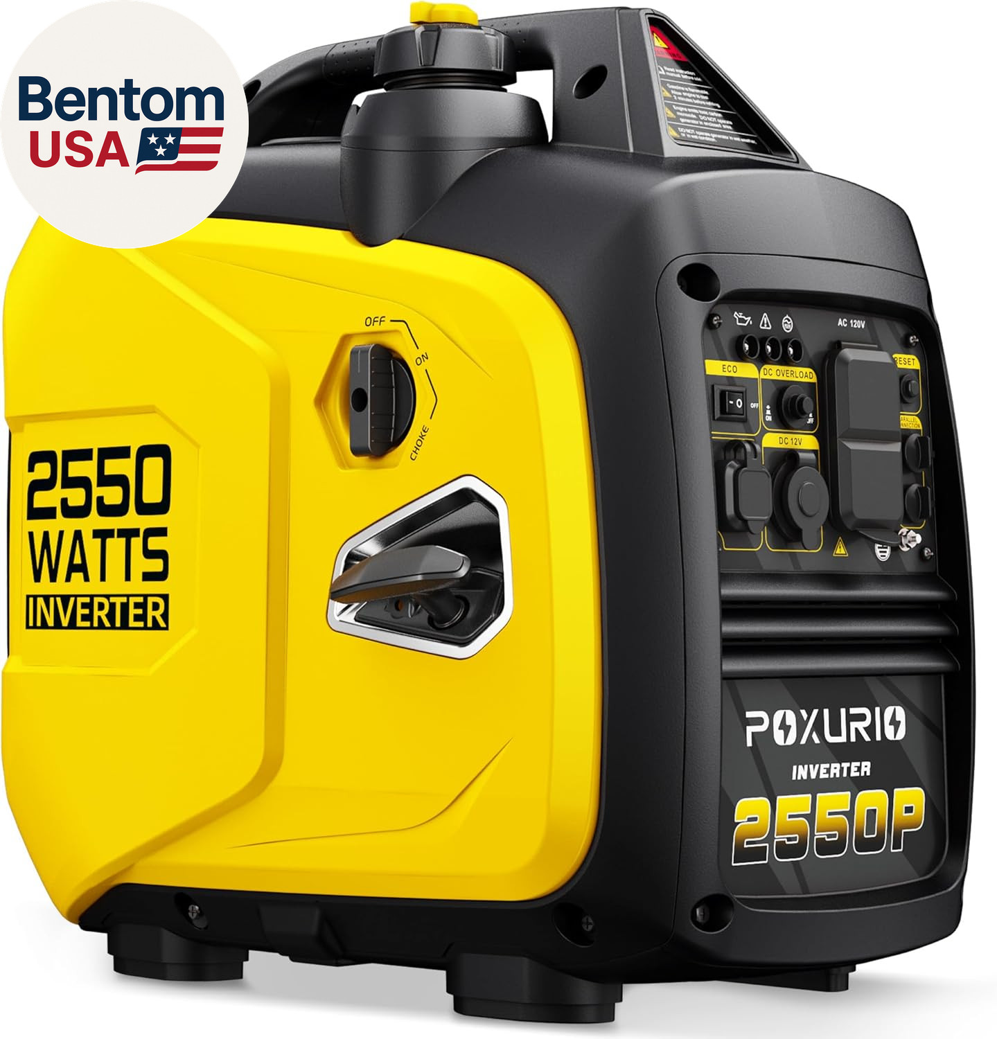 2550-Watt Portable Inverter Generator for Home Use, 1.06Gallon Large Fuel Tank u