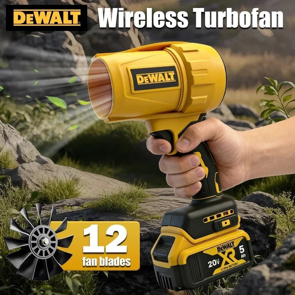 DEWALT Cordless Air Blower Brushless Turbo Fan Violent Fan 30000RPM