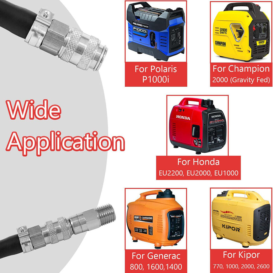 For Honda EU1000i / EU2000i / EU2200i HND1.2CD Dual System Extended Run Fuel Kit