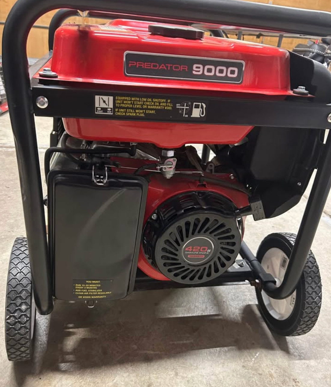 Predator 9000 Watt Gas Powered Portable Generator EPA-
