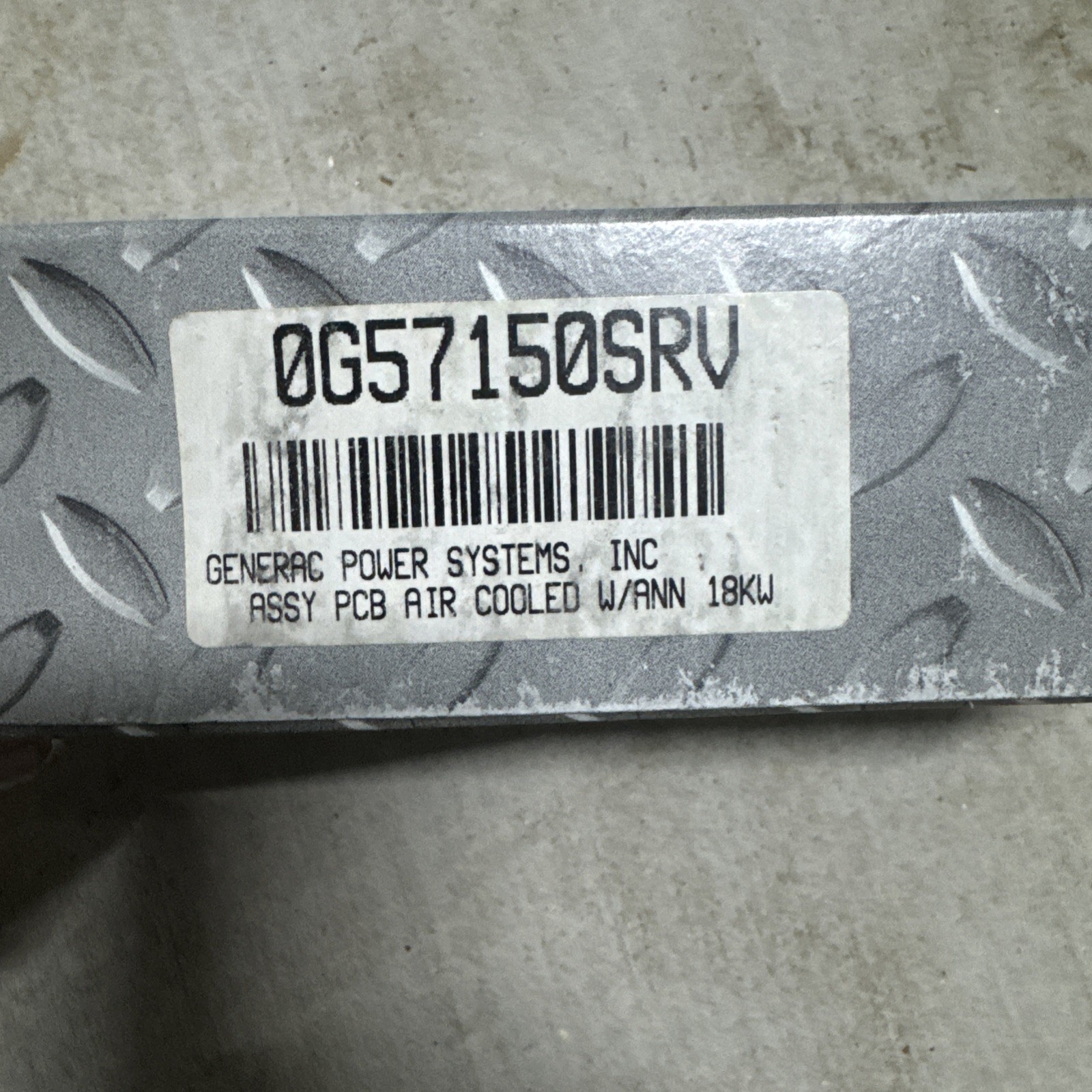 NEW Generac 0G57150SRV ASSY PCB AIR COOLED W/ANN 18kW – 2008