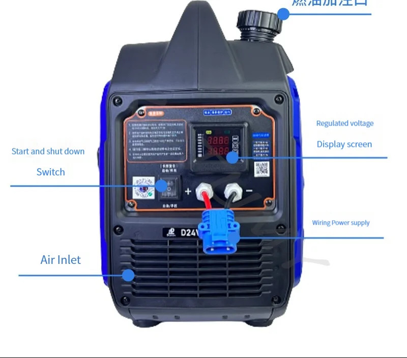 Parking Air Conditioner Automatic Gasoline Generator 24V Gasoline Motor