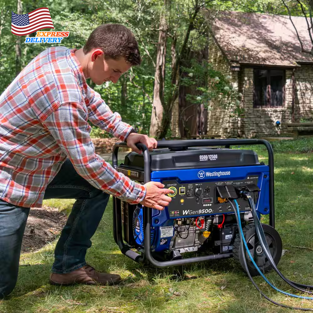 Westinghouse 12500 Watt Gas Powered Portable Generator Remote Electric Start