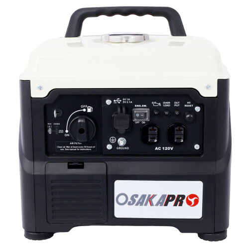 Portable Inverter Generator 1200W Ultra Quiet Gas Engine 56cc 4-stroke Eco-Mode