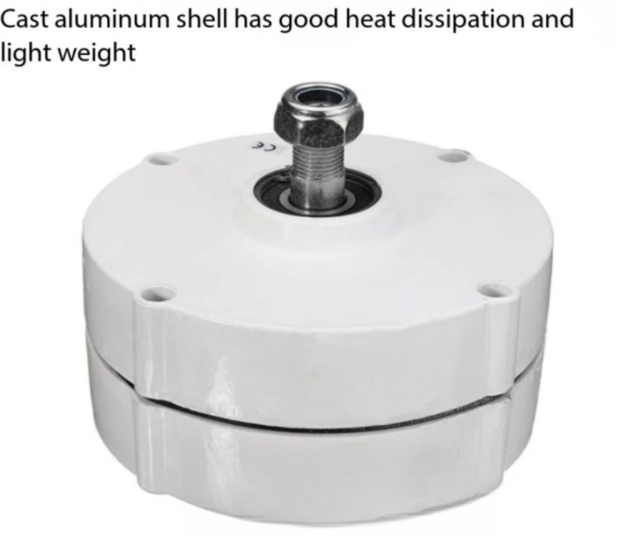 AC Three-phase Brushless Rare-earth NdFeB Permanent Magnet Generator 100/200W