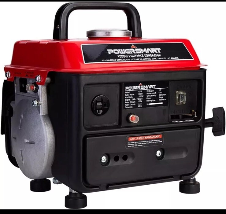 Portable Generator,Power Smart1200W Generator for Home Backup,RV Camping Outdoor