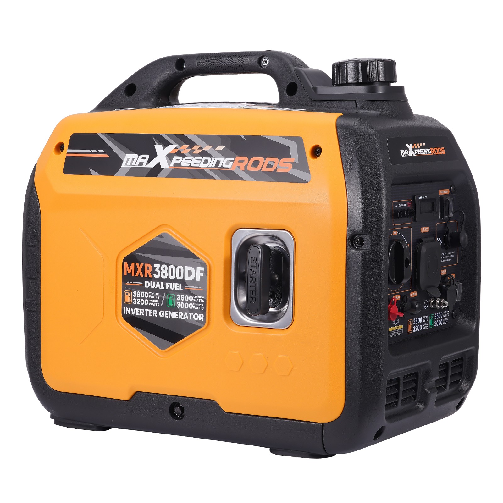 3.8KW Gas/LPG Inverter Generator Overload LED Alert Output Ready LED for Camping