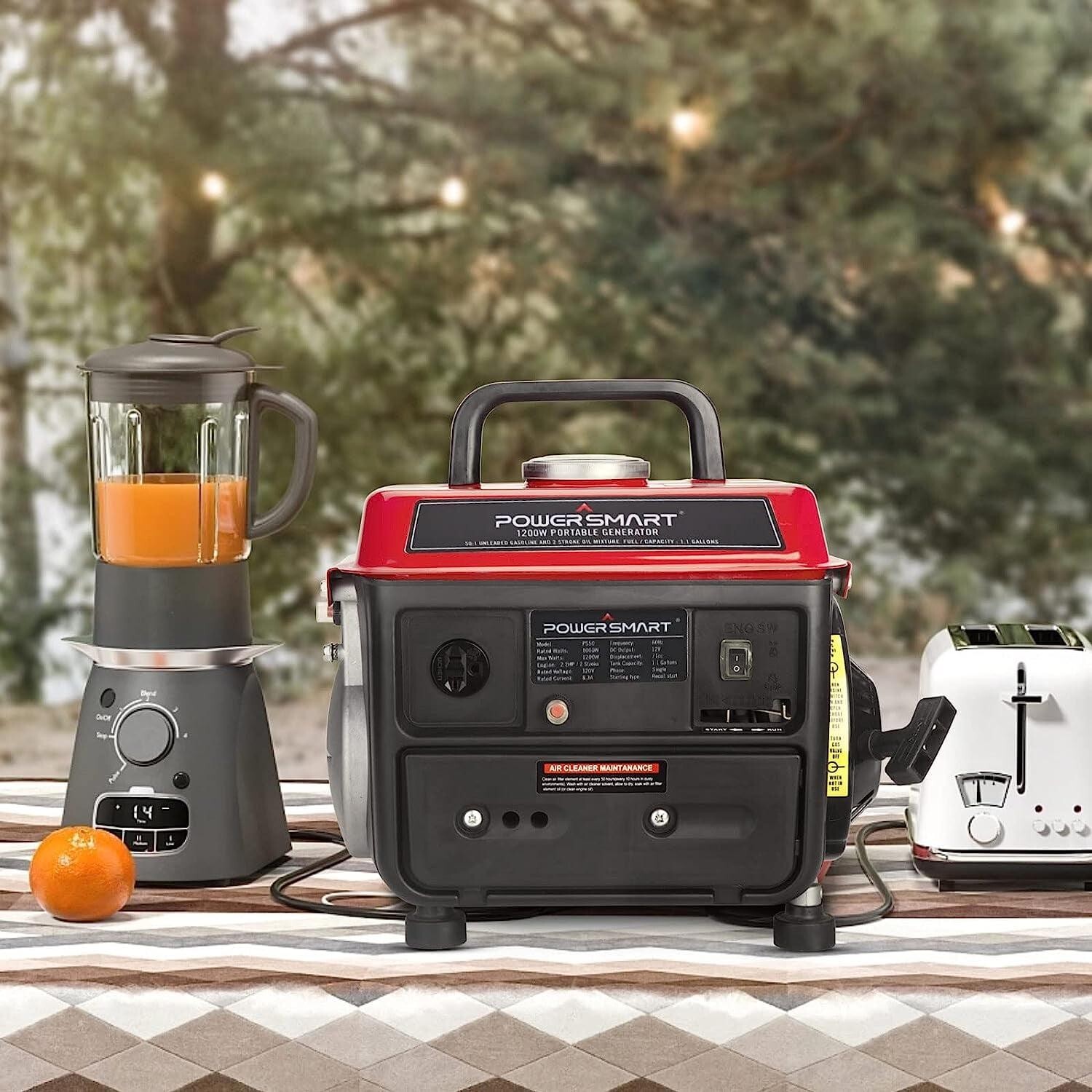 Portable Gas Generator RV Camping Power Electric Small Quiet Gasoline Powered