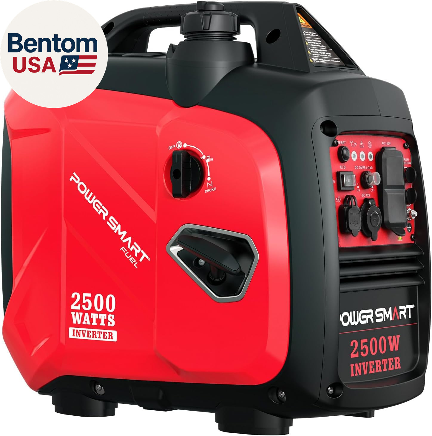 2500 Watt Portable Inverter Generator, 79.8Cc Gas Powered Engine with 5.5H Long