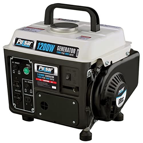 Pulsar PG1202SA 1200W Portable Gas Generator 900W Run Power