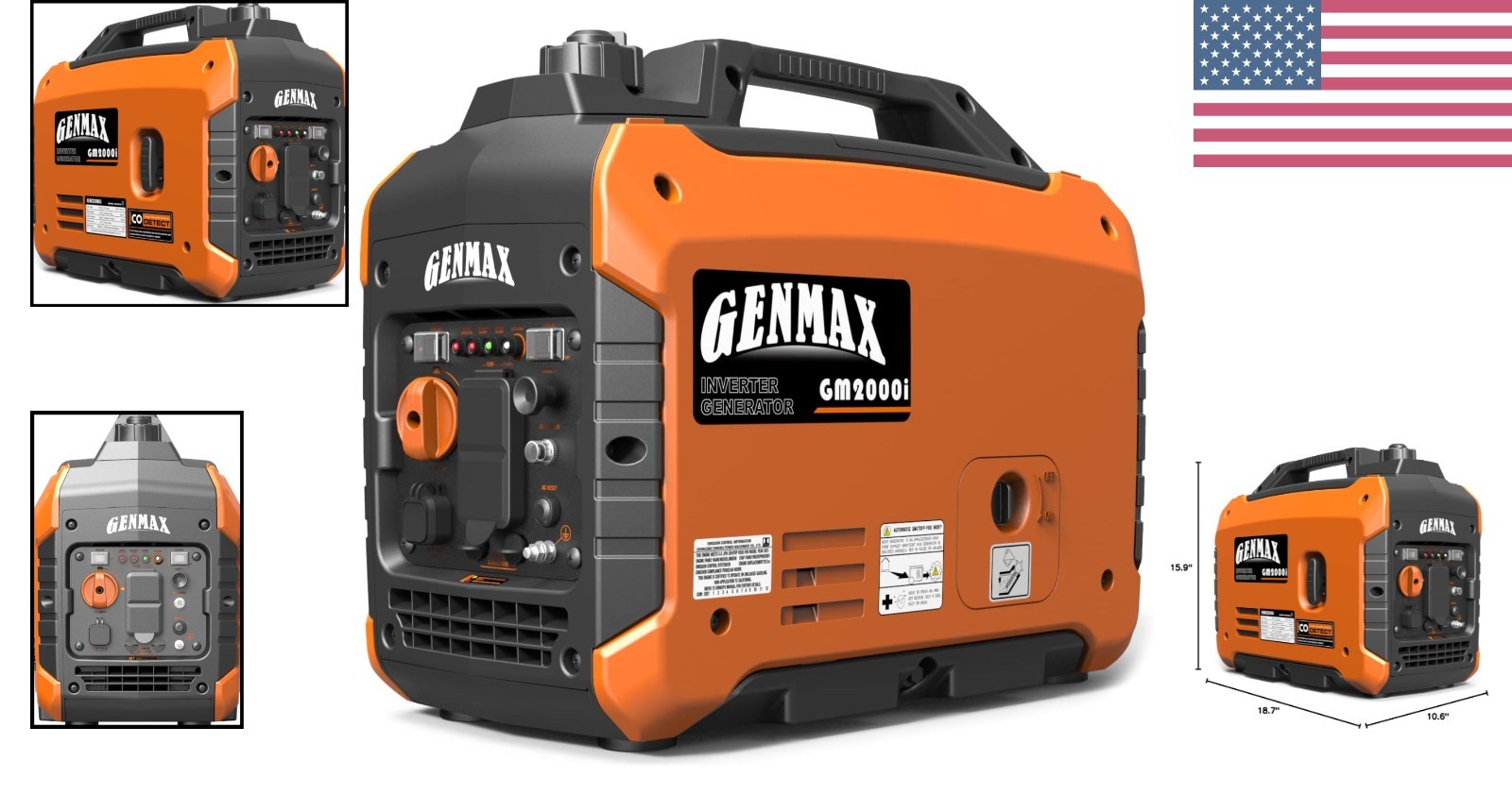 Lightweight 2000W Gas Generator with Eco Mode – Perfect for Camping Trips