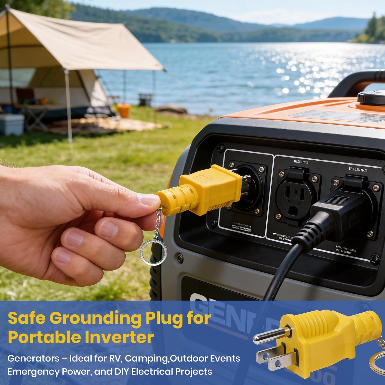 Generator Bonding Plug Neutral Ground 15A