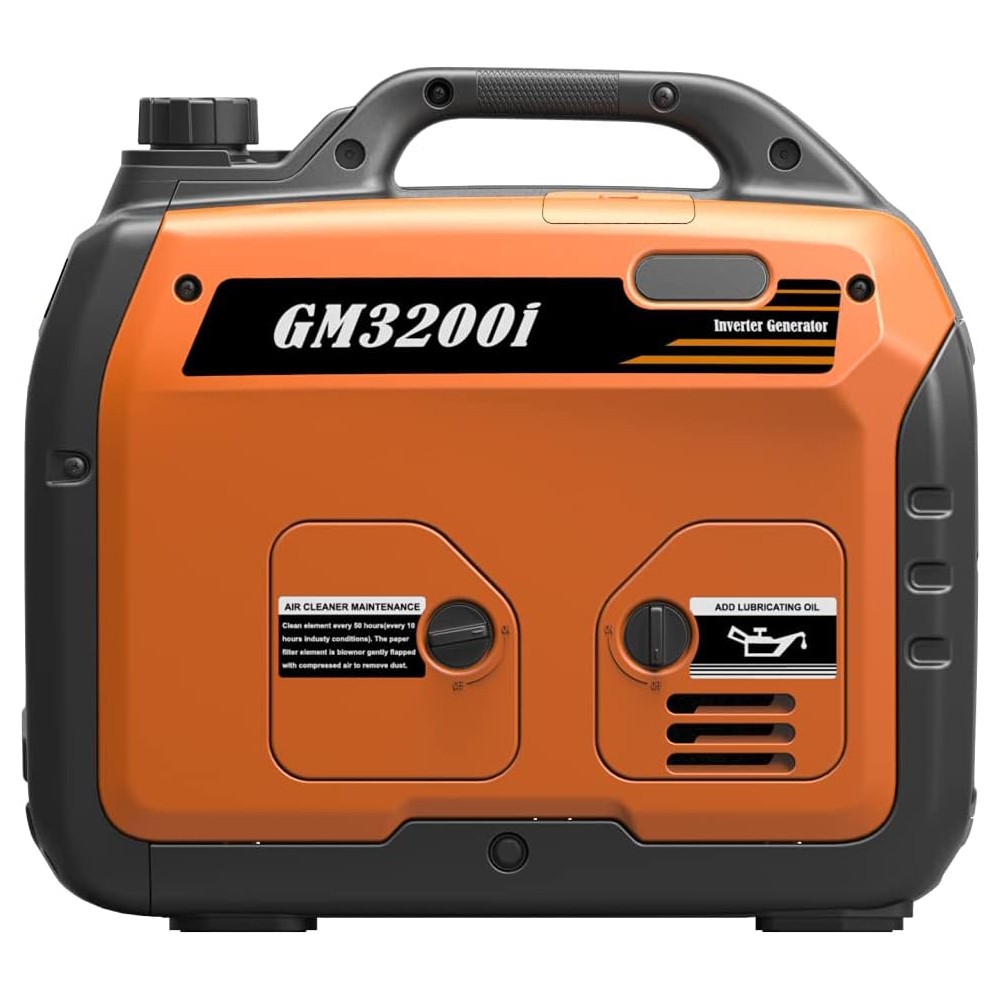 GENMAX Generator,3200W Ultra-Quiet Gas Engine & RV Ready, EPA Compliant, Eco-M