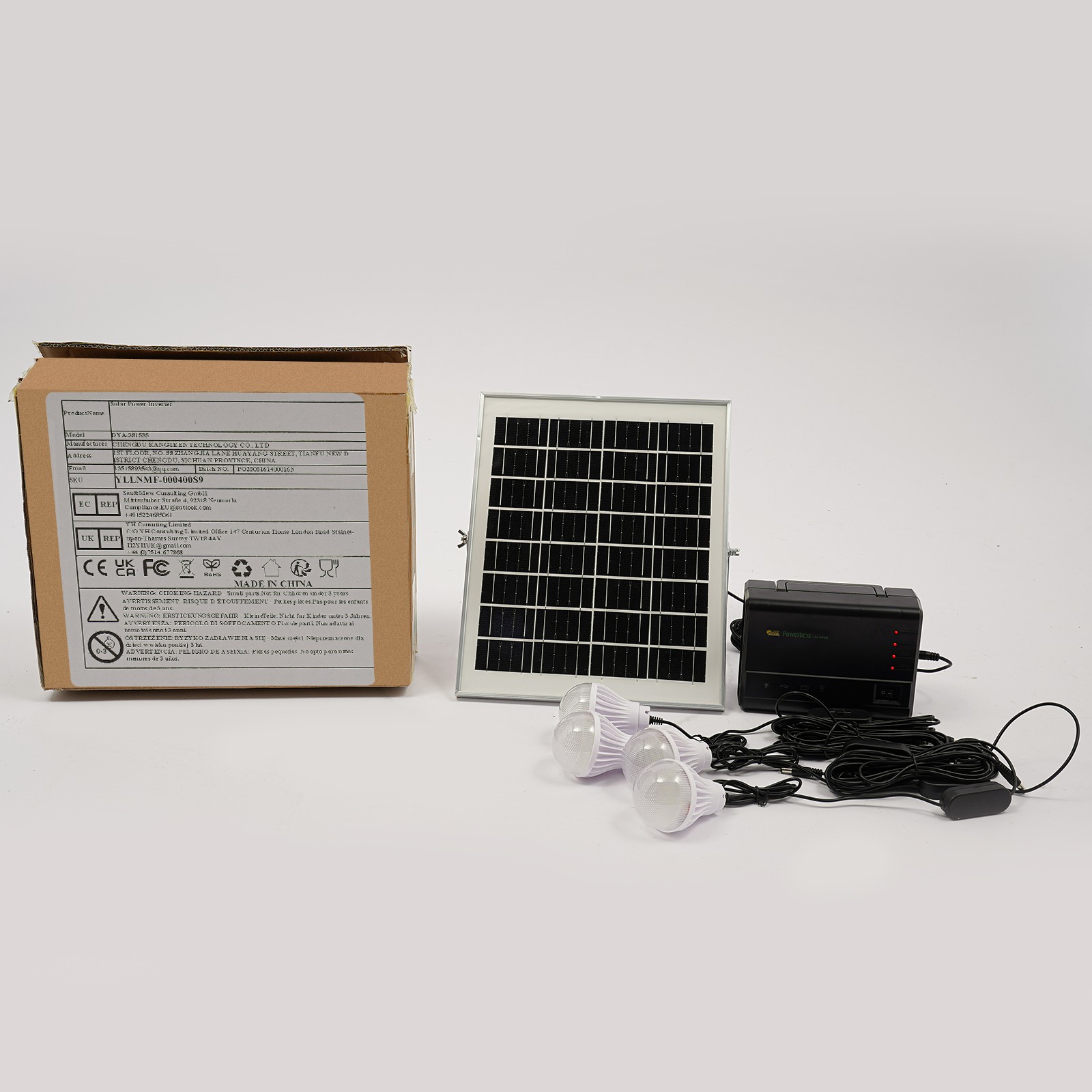 Solar Inverter, Power Generator, Solar Generator with Bulbs & Solar Panel SALE
