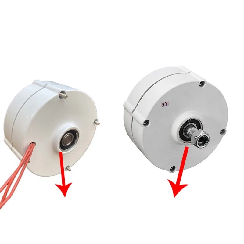 Generator 100W 200W 12V 24V 48V 3 Phase Gearless Permanent Magnet AC Alternator