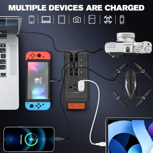 Portable Power Station,135W(270W Peak) Solar Generator,Power Bank H120 MAX