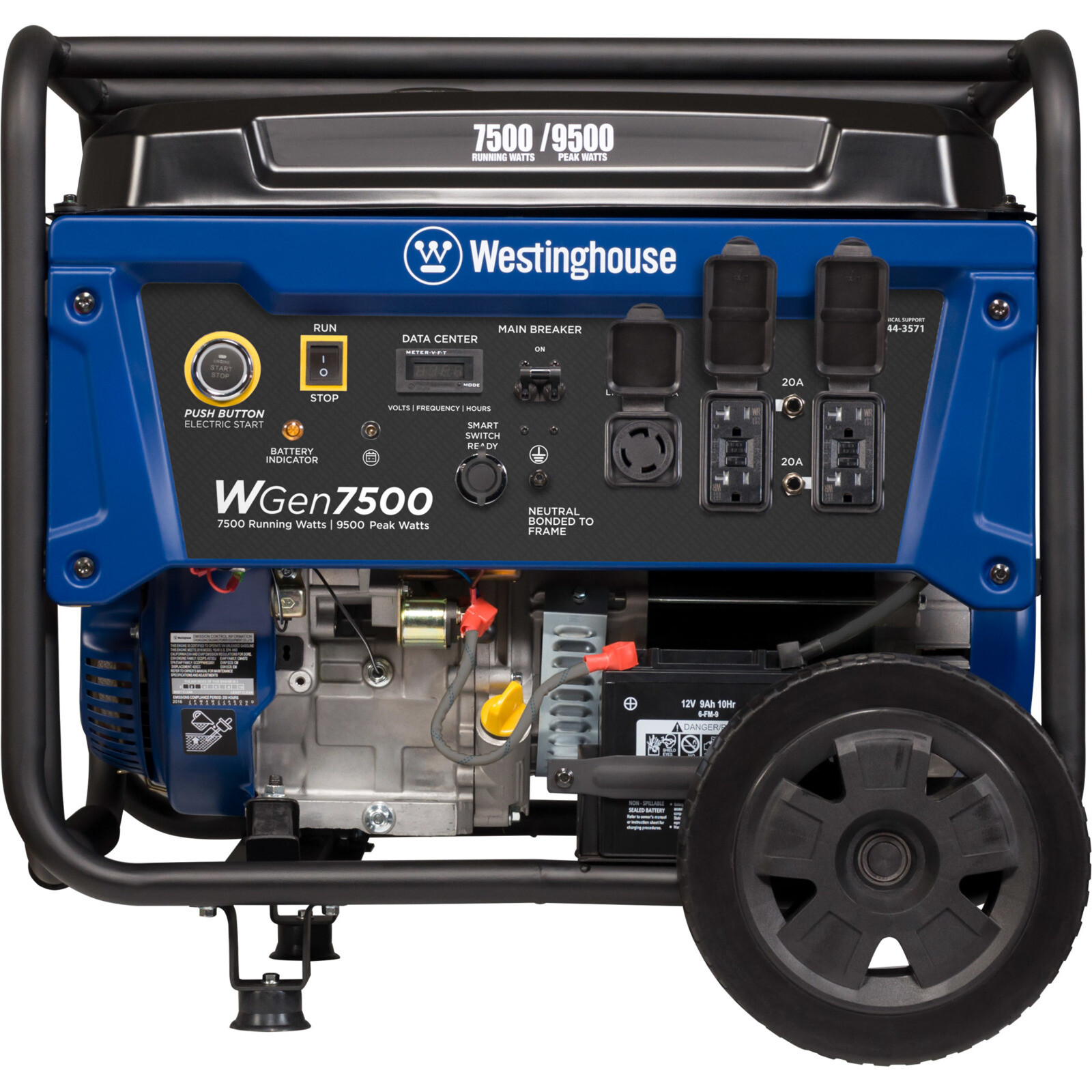 Westinghouse 9,500-W Portable RV Ready Gas Powered Generator with Remote Start