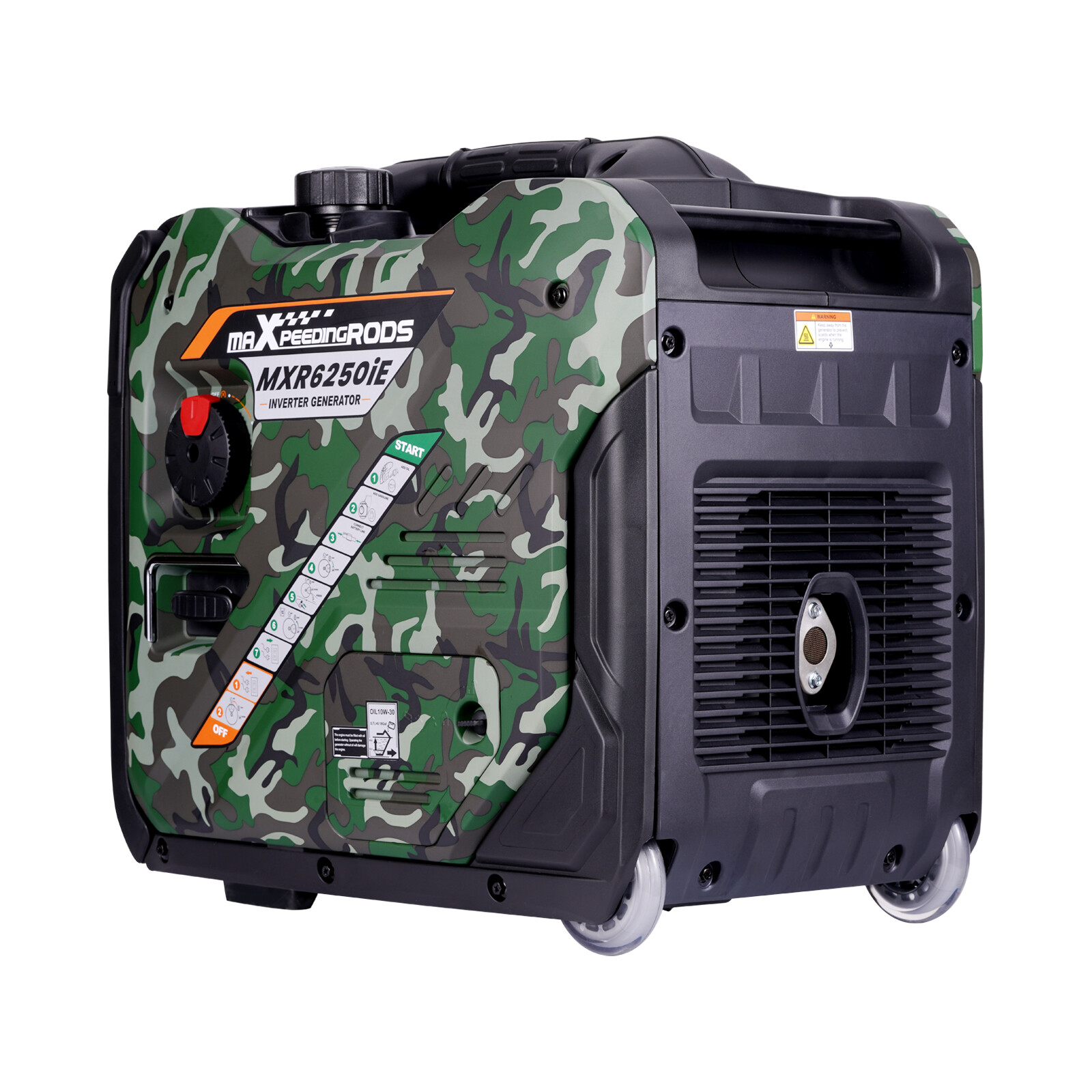 Portable Compact Gasoline Generator 5000w Rated 5500W Max Power For RV Boat