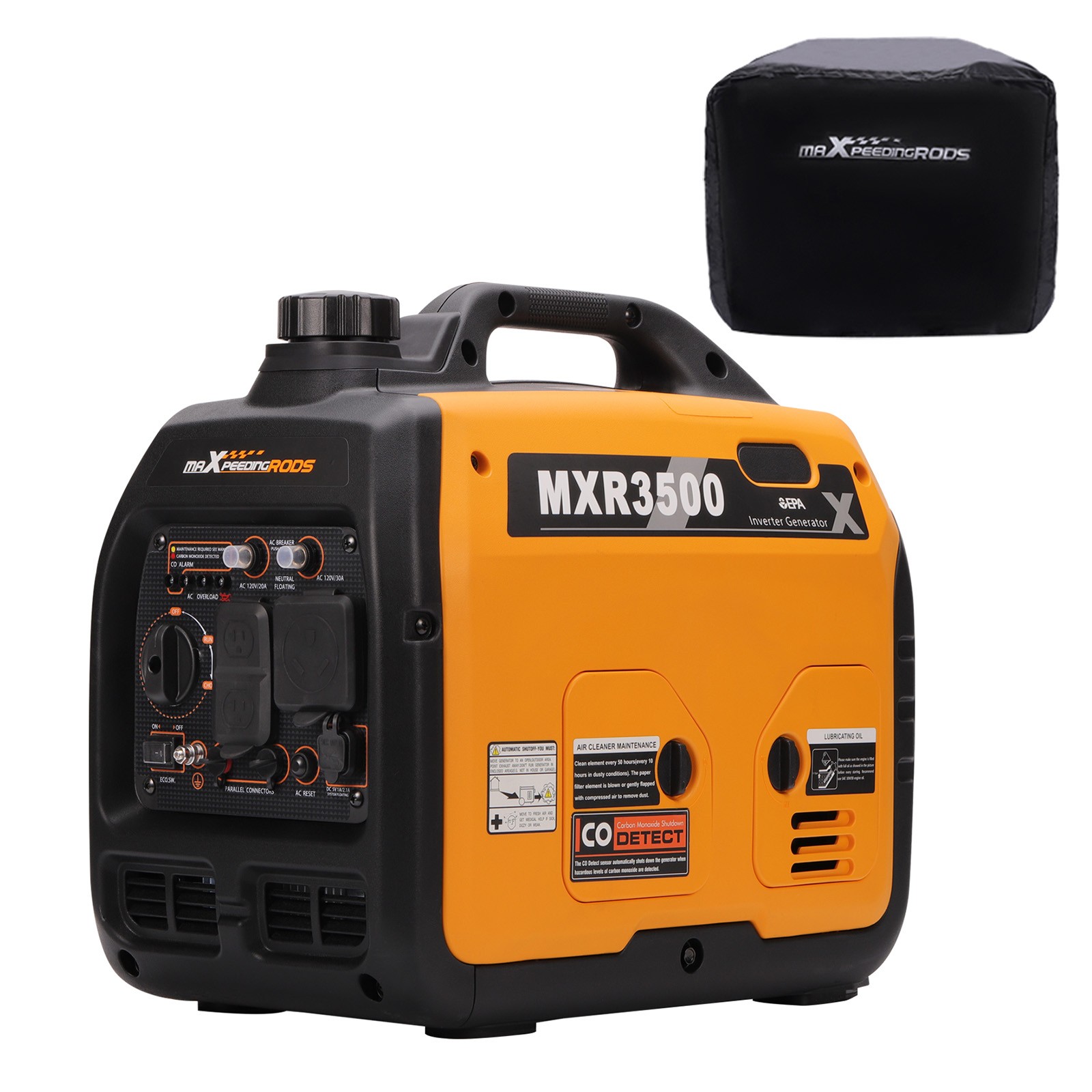 3500 Watt Portable Gasoline Inverter Generator Super Quiet Fuel Tank Capacity 4L