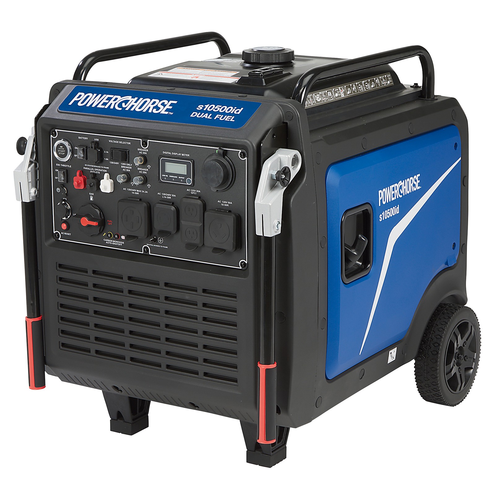 Powerhorse Inverter Generator, 10,500 Surge Watts, 8300 Rated Watts, 120/240V,