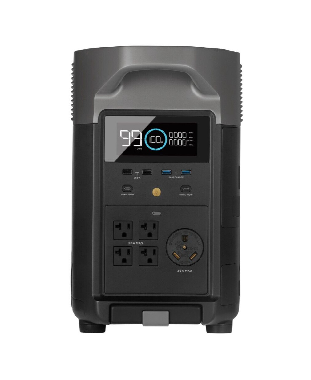 EcoFlow DELTA Pro Power Station+Extra Battery 7200Wh Certified Refurbished, LFP