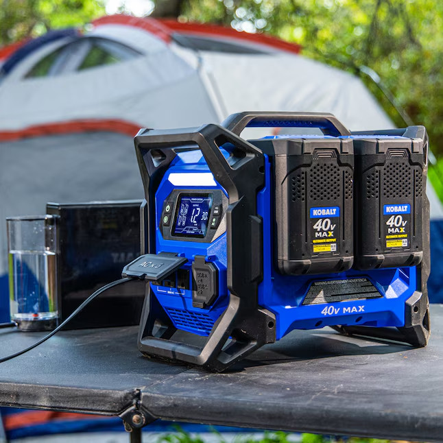 Kobalt 40V 1800W Portable Power Station Solar Generator Battery Kit KBS 1040A-03