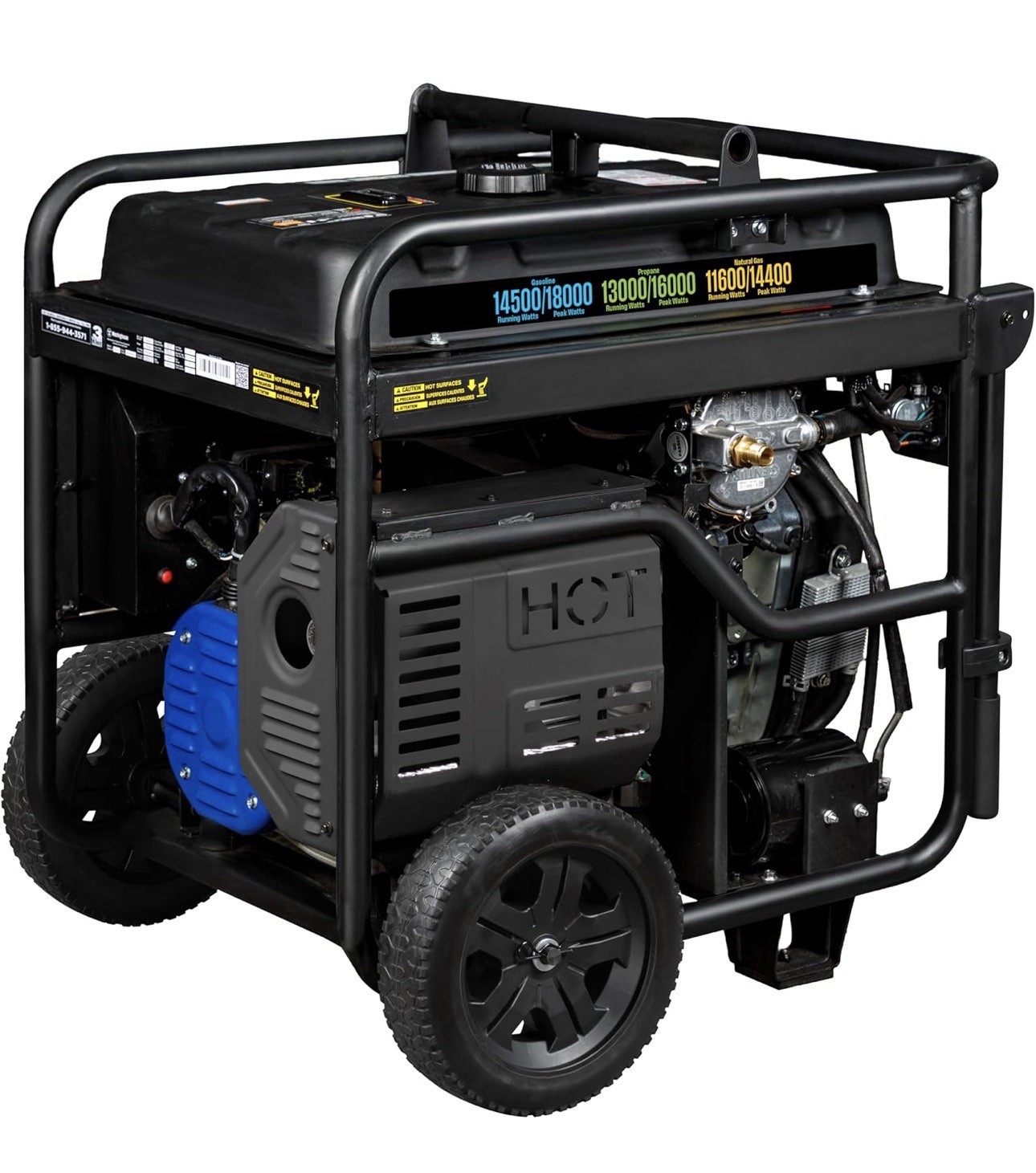 Westinghouse 18,000-W Portable Hybrid Tri-Fuel Gas Generator with Remote Start